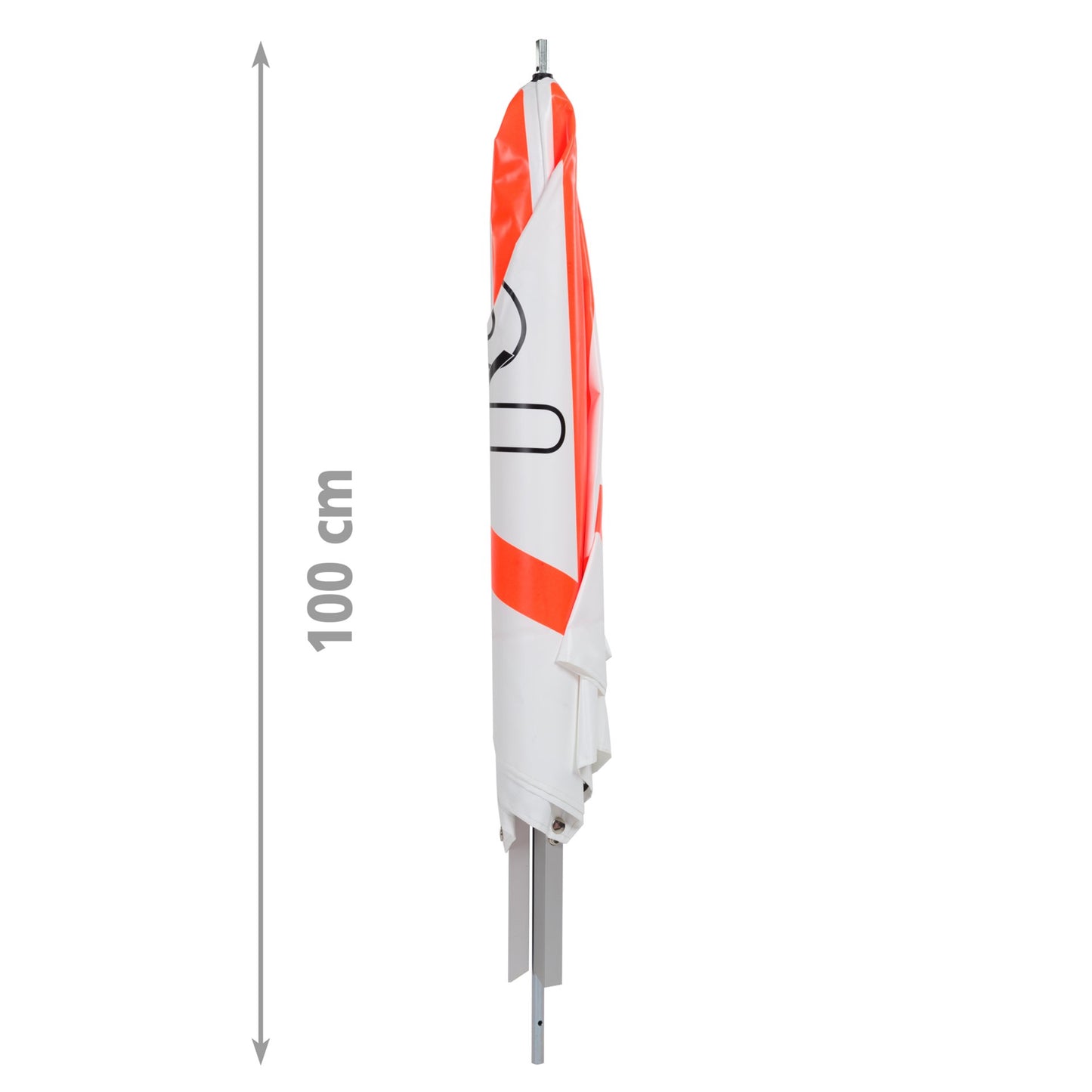 NESTLE Warnpyramide 70 cm, Rauchverbot (NZ01), weiß, mit Mittelfuß