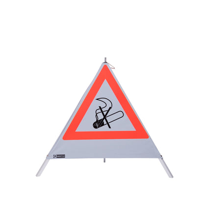 NESTLE Warnpyramide 70 cm, Rauchverbot (NZ01), retroreflektierend, mit Mittelfuß