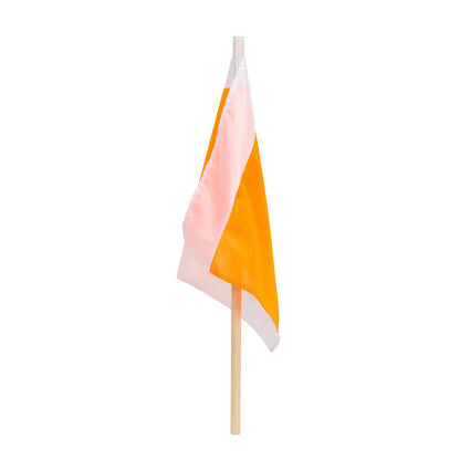 NESTLE Warnflagge weiß/orange/weiß, 50x50cm / VPE = 40 Stück