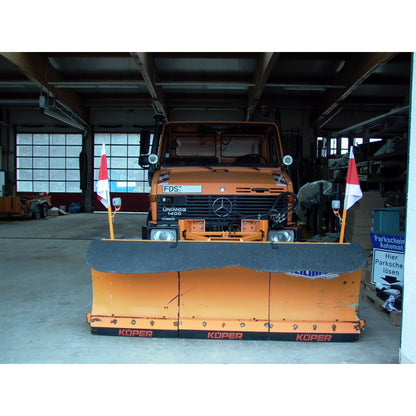 NESTLE Warnflagge weiß/orange/weiß, 50x50cm / VPE = 40 Stück