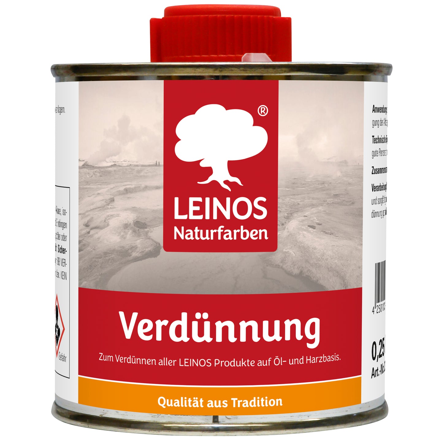 LEINOS 200 Verdünnung 0,25 Liter | Zum Verdünnen aller öligen Produkte sowie zur Reinigung der Arbeitsgeräte. Auch als Fleckentferner geeignet.