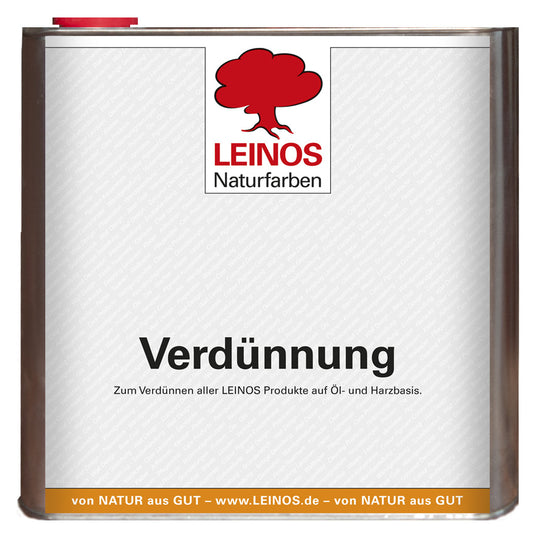 LEINOS 200 Verdünnung 2,5 Liter | Zum Verdünnen aller öligen Produkte sowie zur Reinigung der Arbeitsgeräte. Auch als Fleckentferner geeignet.
