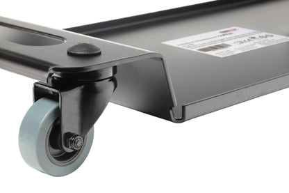 Kneetek CRAFTTEK Knierollbrett mit Kniekissen | 648×251×73 mm | Traglast 120 kg | EN 14404 geprüft | 360° TPE-Rollen | inkl. BlackRedPad kompatibel | für Handwerker, Monteure sowie für DIY-Projekte