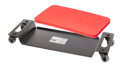 Kneetek CRAFTTEK Knierollbrett mit Kniekissen | 648×251×73 mm | Traglast 120 kg | EN 14404 geprüft | 360° TPE-Rollen | inkl. BlackRedPad kompatibel | für Handwerker, Monteure sowie für DIY-Projekte