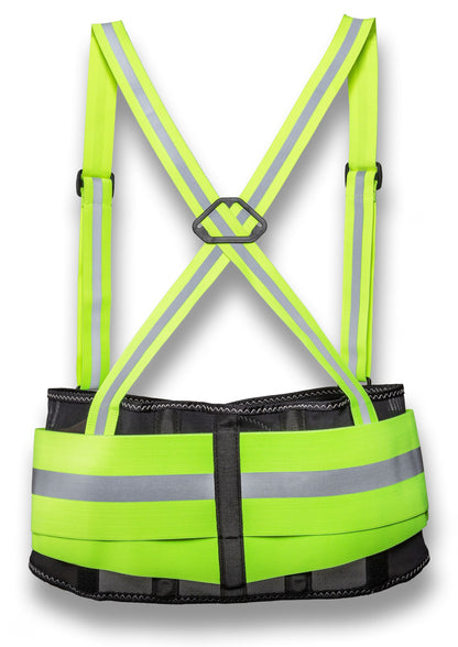 KNEETEK Rückenstützgurt HiVis XL, reflektierender Stützgurt für hohe Sichtbarkeit