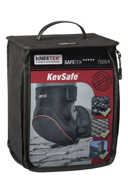 KNEETEK Knieschoner SAFETEK® KevSafe® | robust & extrem abriebfest | rutschhemmende Knieschützer für optimale Entlastung beim Arbeiten | Kniepolster geeignet für sehr harte und raue Untergründe