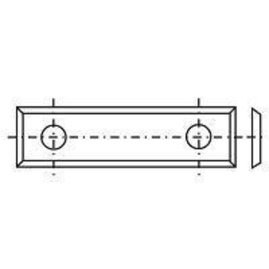 10 Standard Wendeschneidplatten mit 4 Schneidkanten 39,5x12x1,5x26mm T10MG