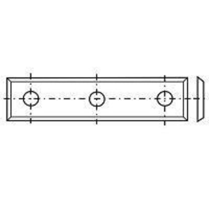 10 Standard Wendeschneidplatten mit 4 Schneidkanten 50x10x1,7x37mm T04F