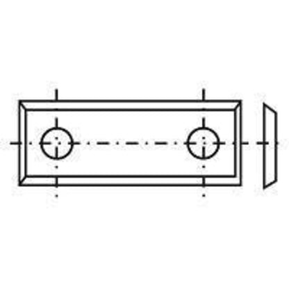 10 Wendeschneidplatten, 4 Schneidkanten 29,5x7,5x1,5x14