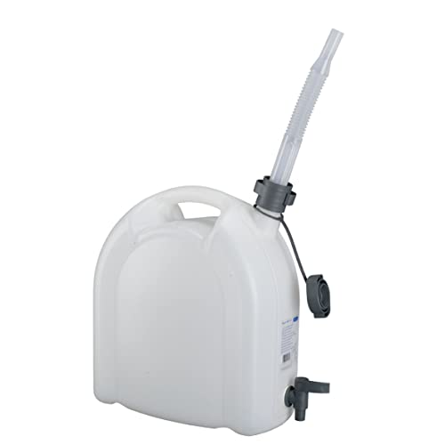 Pressol Wasserkanister-15  Liter aus Polyethylen | Lebensmittelecht | für Trinkwasser und flüssige Lebensmittel | flexibles Auslaufrohr mit integrierter Entlüftung |