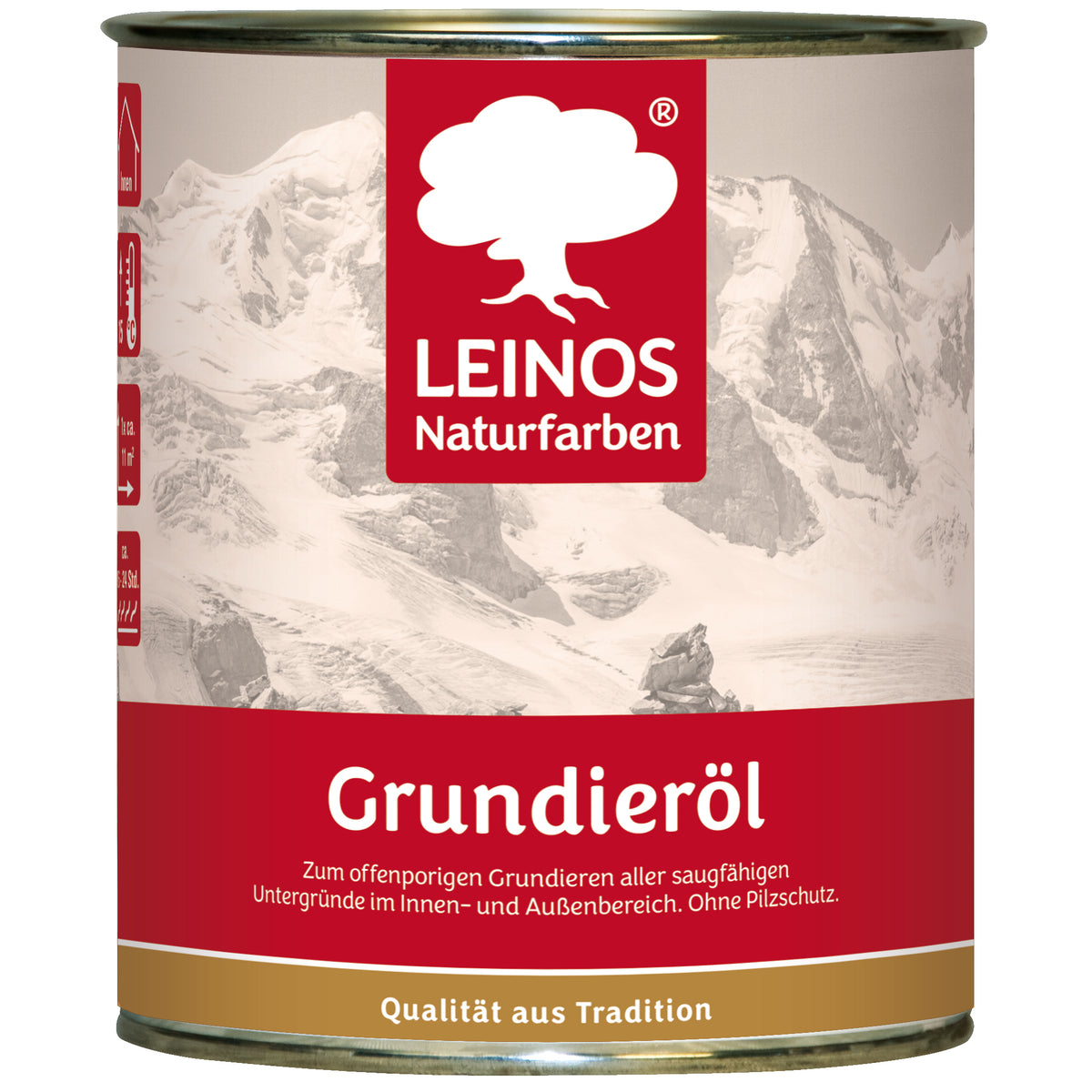 LEINOS Grundieröl 0,75 l – farblos, offenporig, tief eindringend, lösemittelarm; ideale Basis für saugfähiges Holz innen & außen, ohne UV-/Pilzschutz, für wenig beanspruchte Flächen