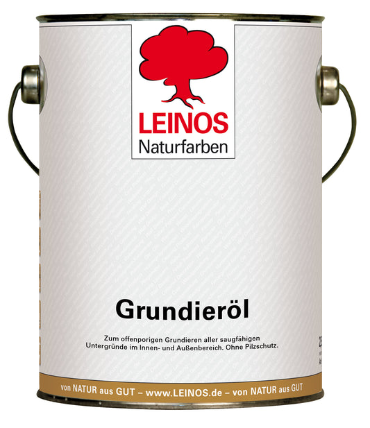 LEINOS 220 Grundieröl für Innen 2,5 l | Offenporige Grundierung mit gutem Eindringvermögen für wenig beanspruchte Holzteile | optimalen Kontakt für weitere Anstriche