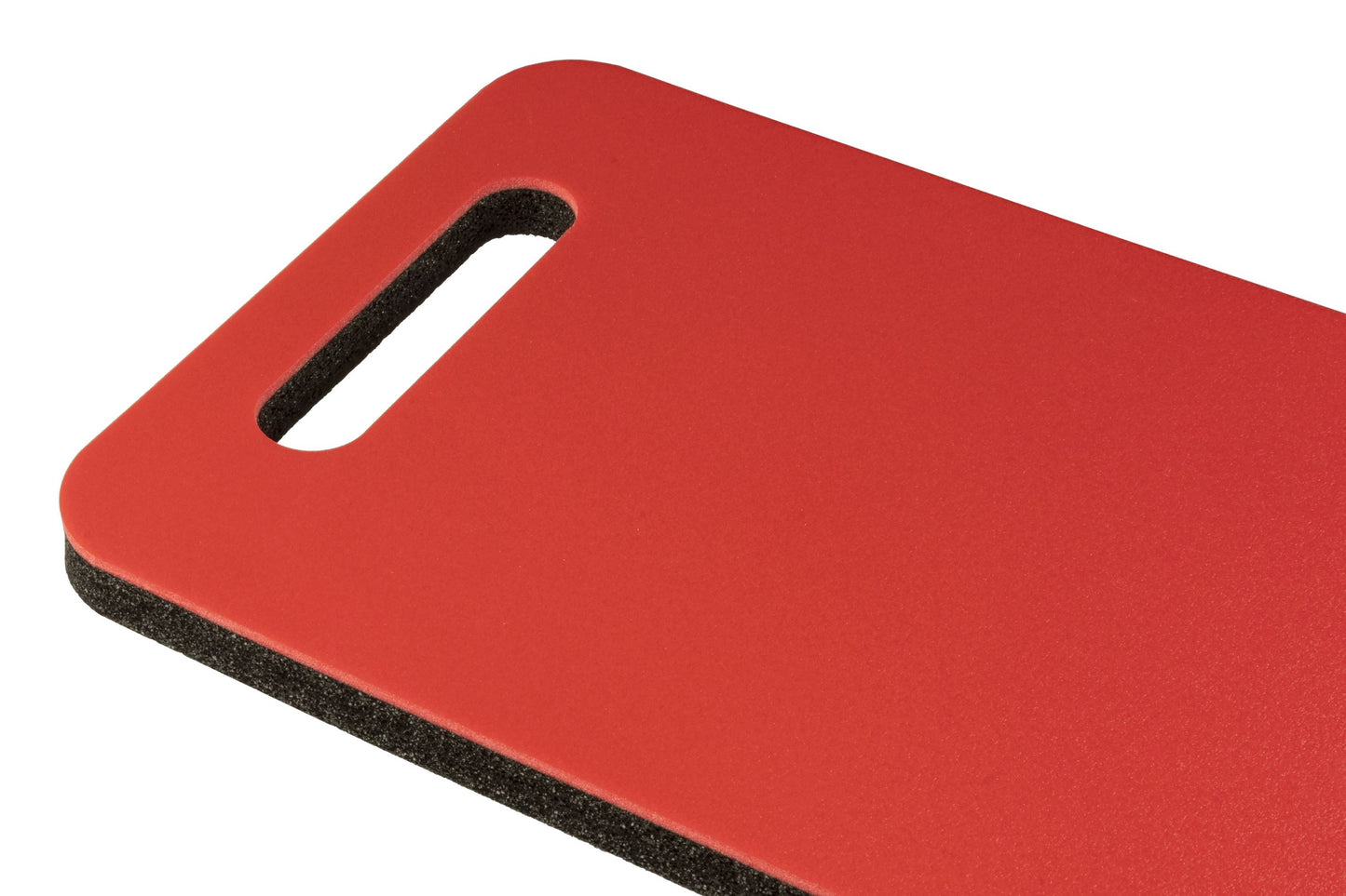 KNEETEK Kniekissen BlackRedPad | 450 x 245 x 20 mm | 114g | optimale Entlastung beim Arbeiten auf Knien | Knieschutzpolster geeignet für Klempner, Elektriker, Fliesenleger, Handwerker und Bauarbeiter