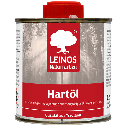 LEINOS Holzöl 250 ml | Hartöl Farblos für Tische Möbel Arbeitsplatten | Teak Eiche Möbelöl für effektive Versiegelung und langanhaltenden Schutz im Innenbereich