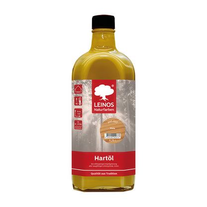 LEINOS Holzöl 250 ml | Hartöl Pinie für Tische Möbel Arbeitsplatten | Teak Eiche Möbelöl für effektive Versiegelung und langanhaltenden Schutz im Innenbereich