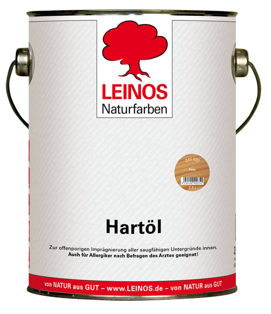 LEINOS Holzöl 2,5 l | Hartöl Pinie für Tische Möbel Arbeitsplatten | Teak Eiche Möbelöl für effektive Versiegelung und langanhaltenden Schutz im Innenbereich