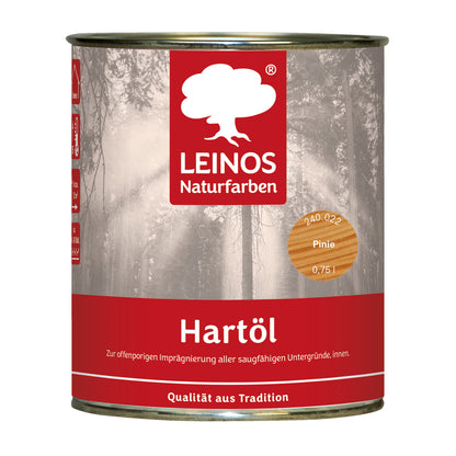 LEINOS Holzöl 750 ml | Hartöl Pinie für Tische Möbel Arbeitsplatten | Teak Eiche Möbelöl für effektive Versiegelung und langanhaltenden Schutz im Innenbereich