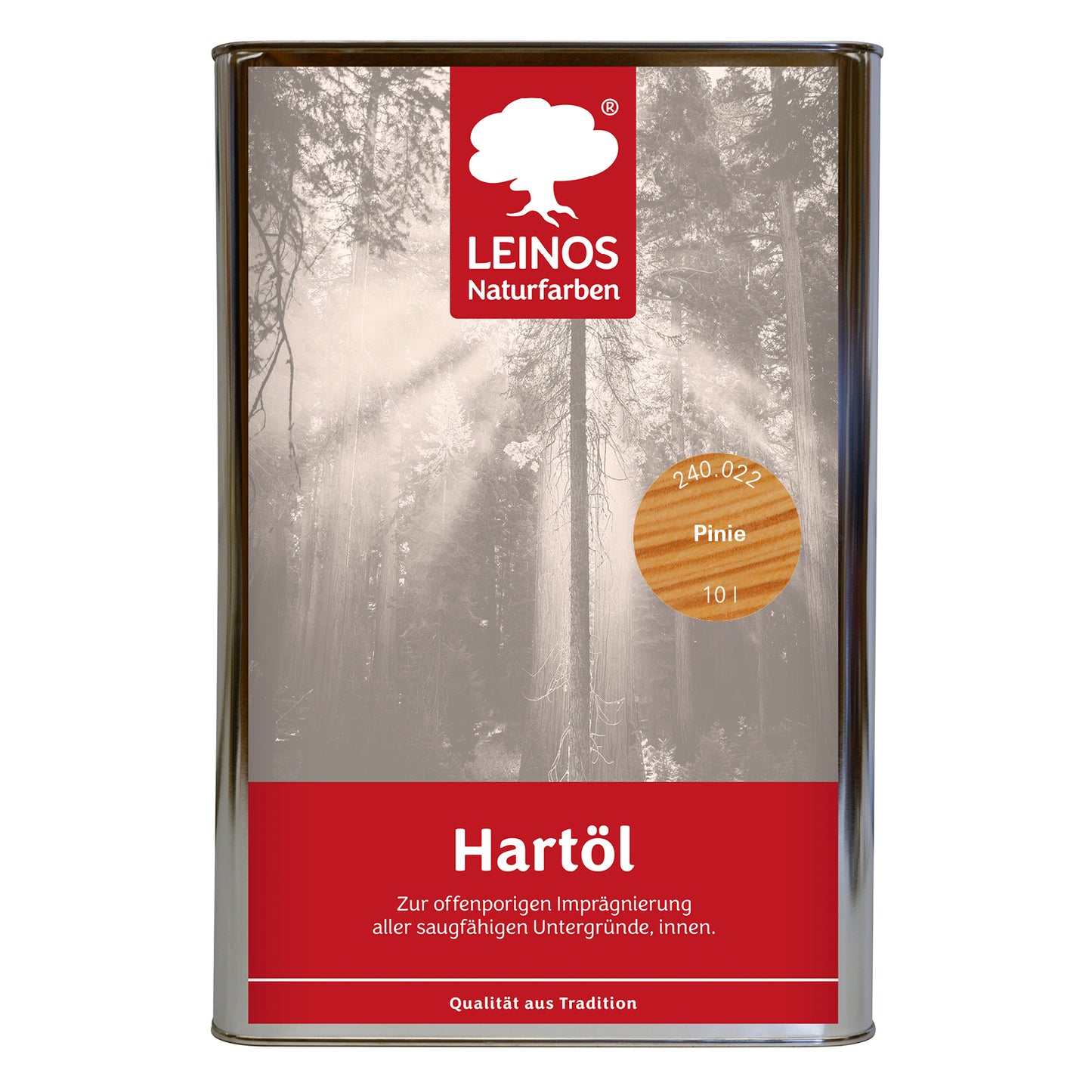 LEINOS Holzöl 10 l | Hartöl Pinie für Tische Möbel Arbeitsplatten | Teak Eiche Möbelöl für effektive Versiegelung und langanhaltenden Schutz im Innenbereich