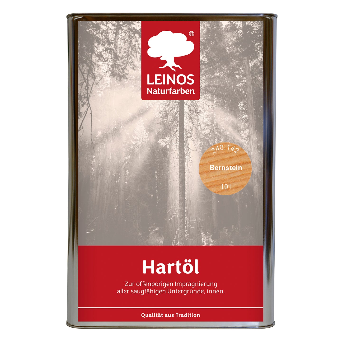 LEINOS Holzöl 10 l | Hartöl Bernstein für Tische Möbel Arbeitsplatten | Teak Eiche Möbelöl für effektive Versiegelung und langanhaltenden Schutz im Innenbereich