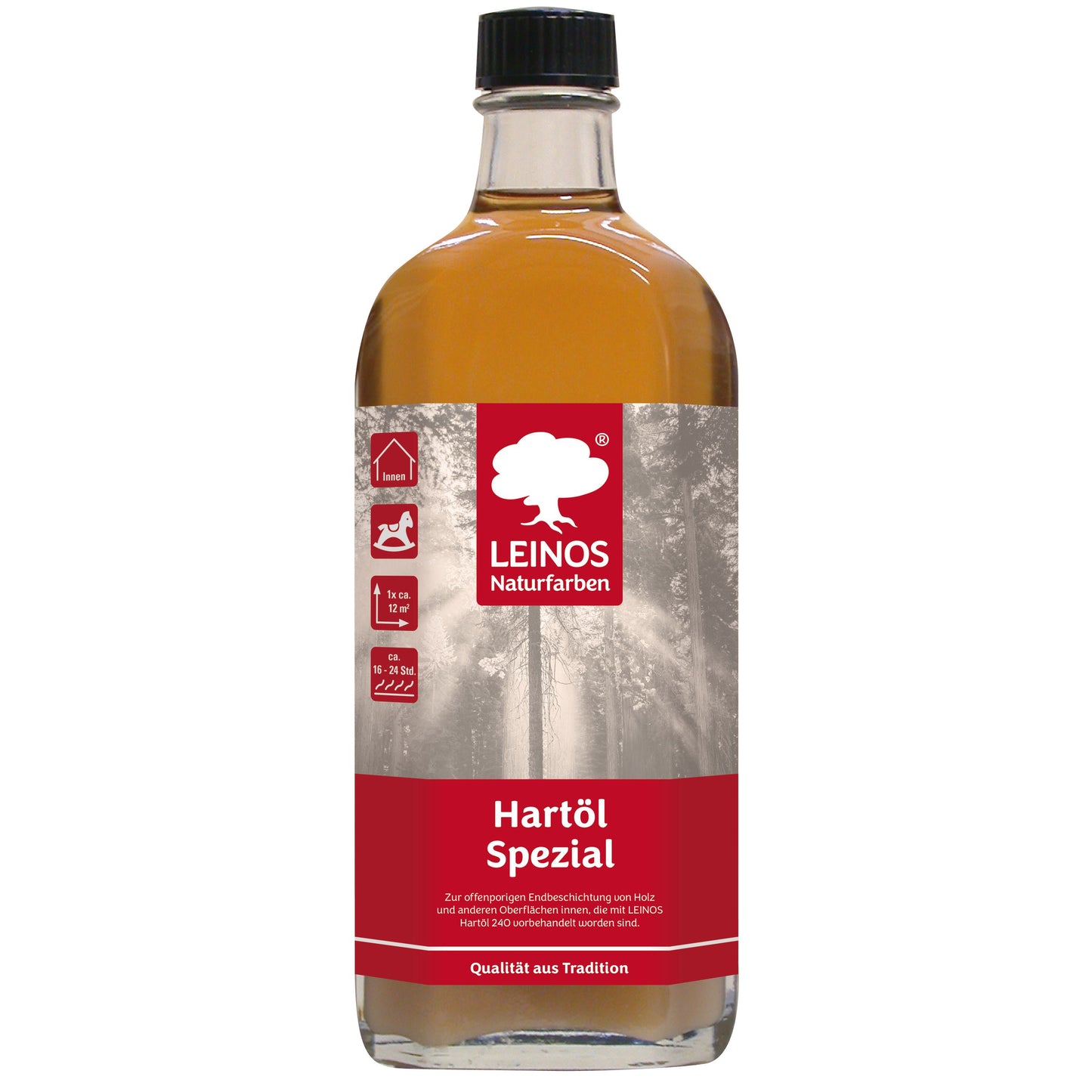 Leinos Spezial Hartöl 250 ml | Farbloses Versiegelungsöl | Holzöl für effektive Endbeschichtung und langanhaltenden Schutz im Innenbereich