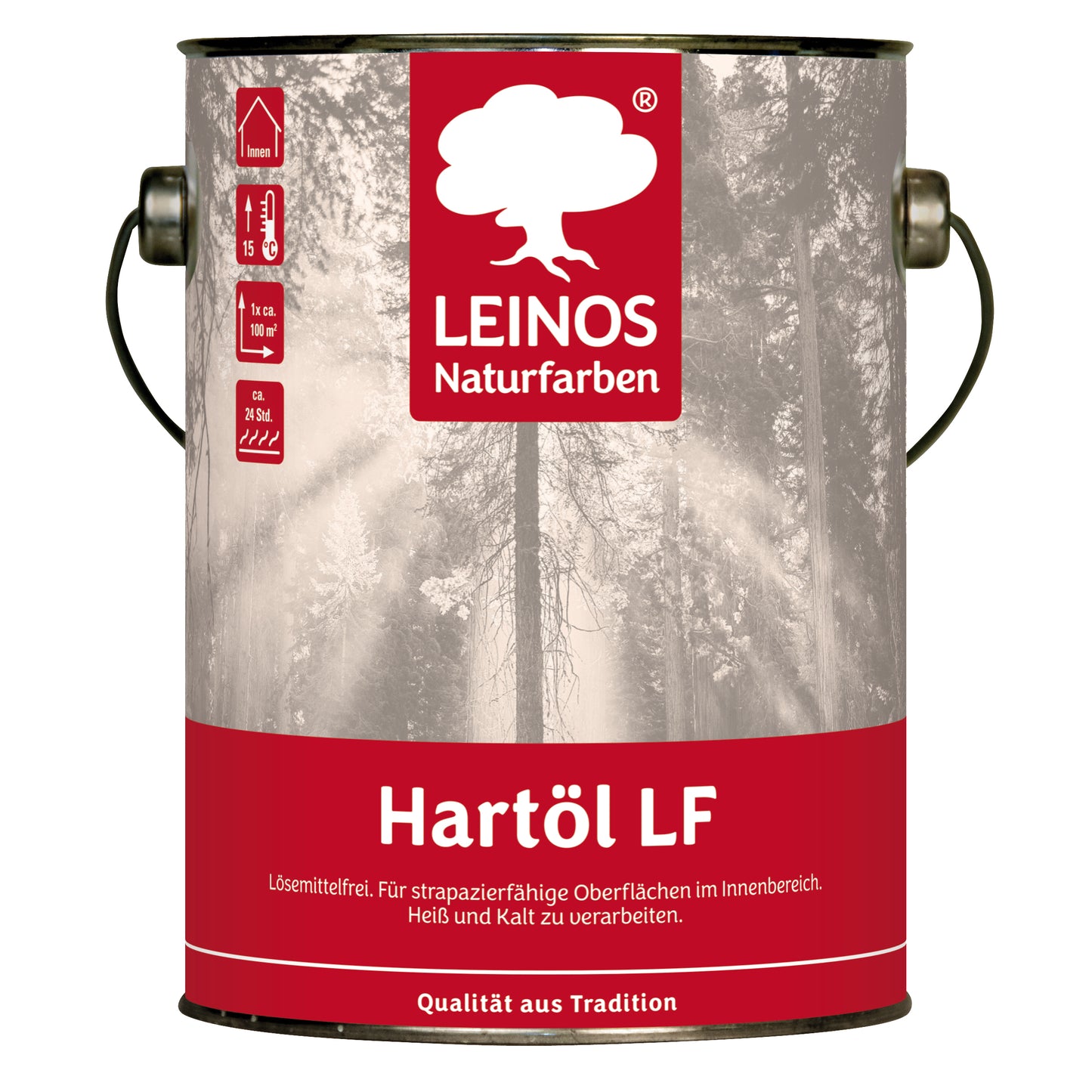 LEINOS Hartöl LF 248 |2,5 Liter  Lösemittelfrei | Für Fußböden & Möbel | Offenporige, kratzfeste Imprägnierung | Naturöl mit Carnaubawachs | Für Innenbereich