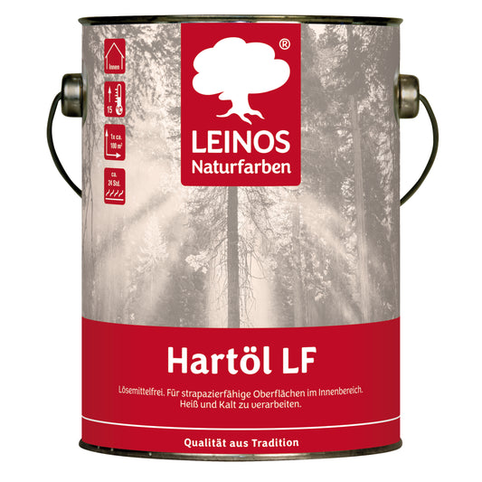 LEINOS Hartöl LF 248 |2,5 Liter  Lösemittelfrei | Für Fußböden & Möbel | Offenporige, kratzfeste Imprägnierung | Naturöl mit Carnaubawachs | Für Innenbereich