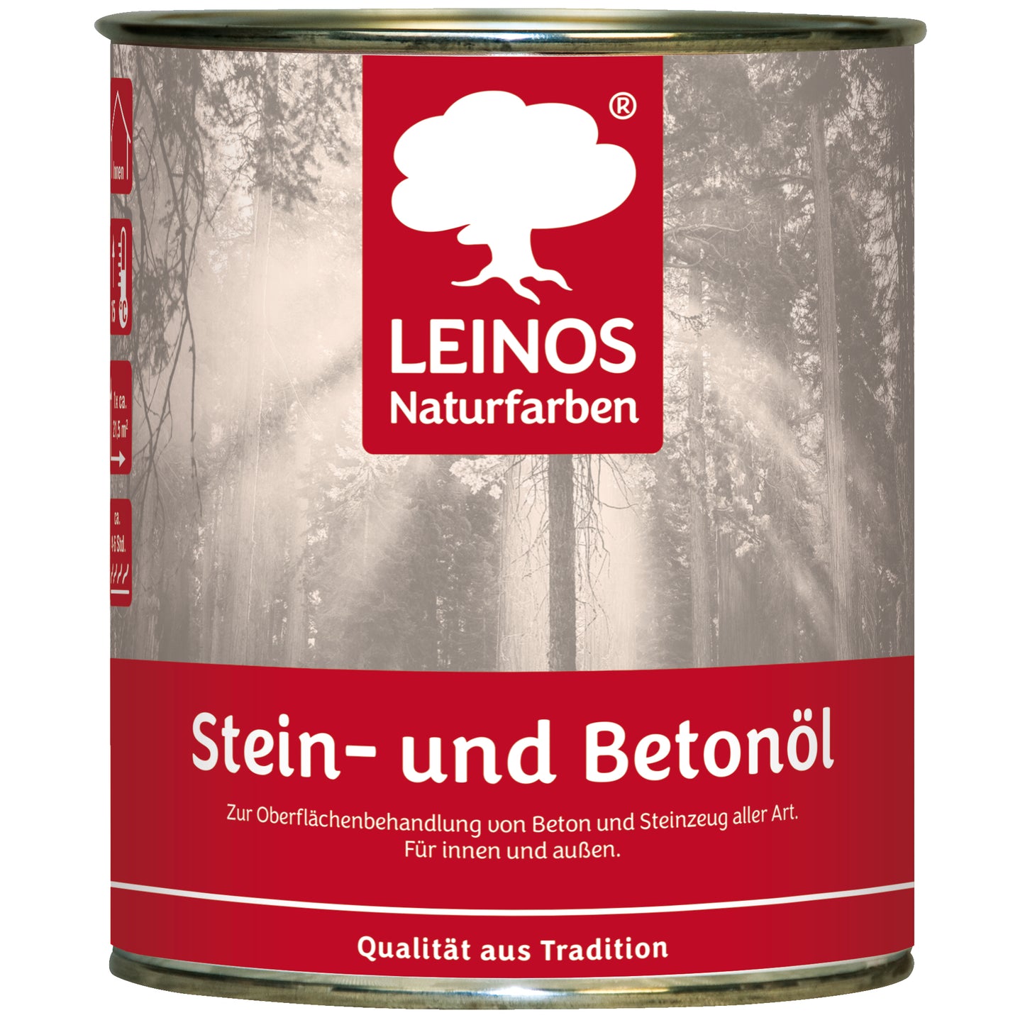 LEINOS Stein- und Betonöl 254 – 0,75 L – Öl zur natürlichen Oberflächenbehandlung von Beton, Estrich & Steinzeug innen – atmungsaktiv & lösemittelfrei