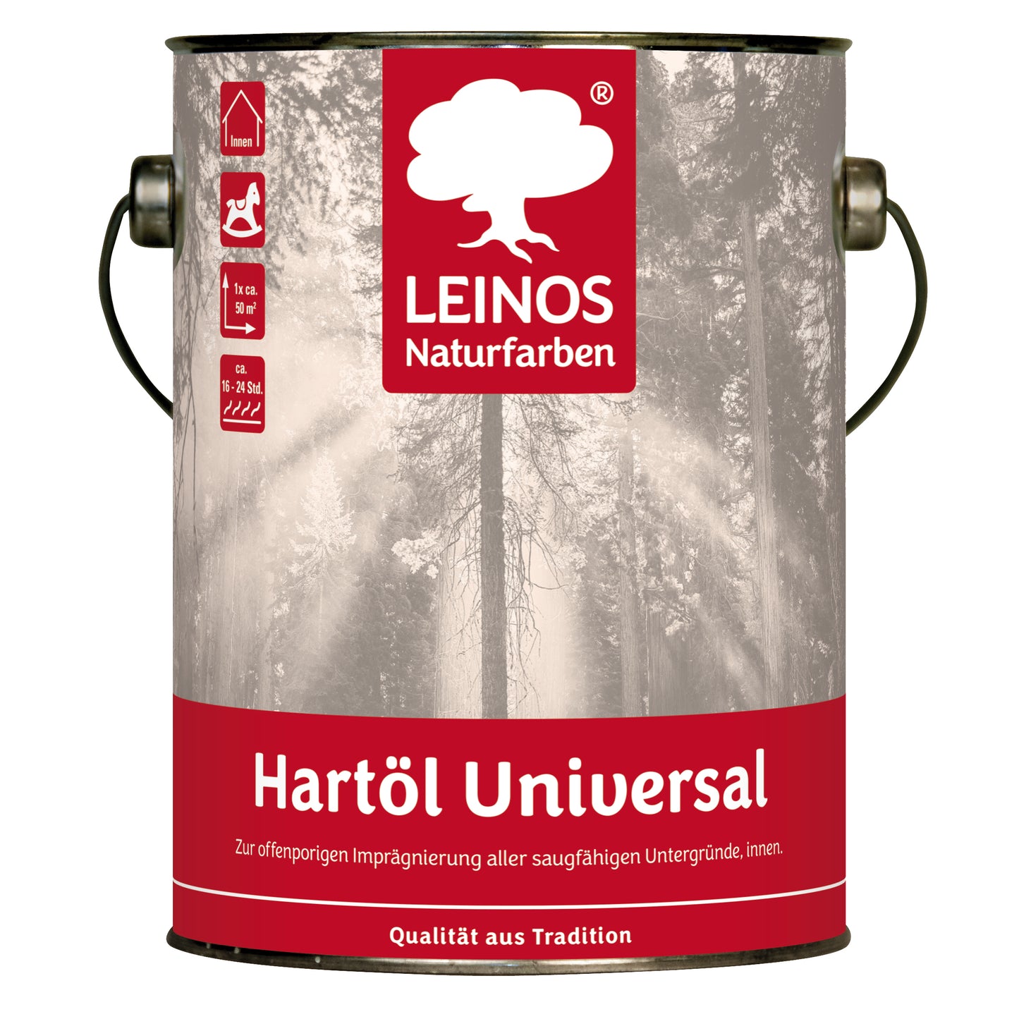 LEINOS 259 Hartöl Universal 2,5 l |Für alle Hölzer im Innenbereich, insbesondere Fußböden, aber auch für Kork | Leicht zu verarbeitende, universelle Grundierung und Endbeschichtung
