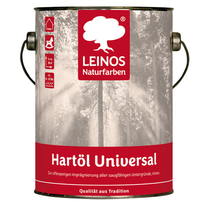 LEINOS 259 Hartöl Universal 2,5 l |Für alle Hölzer im Innenbereich, insbesondere Fußböden, aber auch für Kork | Leicht zu verarbeitende, universelle Grundierung und Endbeschichtung