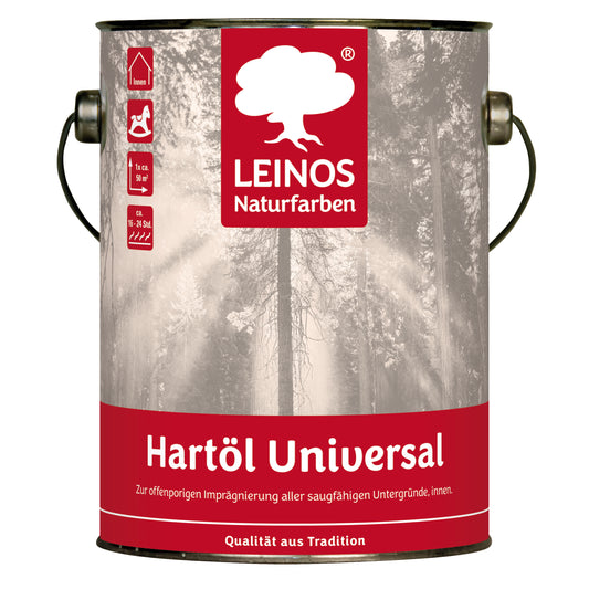 LEINOS 259 Hartöl Universal 2,5 l |Für alle Hölzer im Innenbereich, insbesondere Fußböden, aber auch für Kork | Leicht zu verarbeitende, universelle Grundierung und Endbeschichtung