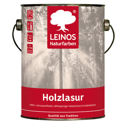 Wetterfeste Holzlasur für Außen 733 Anthrazitgrau 2,50 Liter - offenporiger Holzschutz mit Filmschutz gegen Pilzbefall - für Fenster, Türen, Zäune & Pergolen - wasserabweisend, lasierend