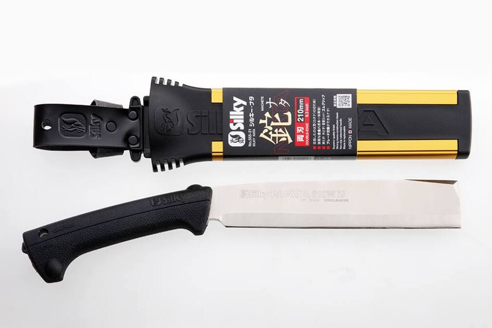 Silky Haumesser NATA 210 mm - doppelseitig mit Genki Griff | Eigenschaften eines Beils und eines Messers vereint