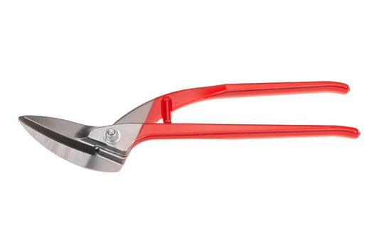STUBAI Mini Durchlaufschere -lackiert – 245 mm – induktiv gehärtet 60–62 HRC – 300 g – Spezialschere für lange, gerade Schnitte in Blech – ergonomische Griffe – Profi-Spenglerwerkzeug