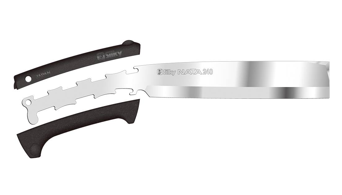 Silky Haumesser NATA 210 mm - doppelseitig mit Genki Griff | Eigenschaften eines Beils und eines Messers vereint