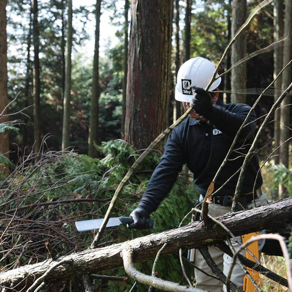 Silky Haumesser NATA 210 mm - doppelseitig mit Genki Griff | Eigenschaften eines Beils und eines Messers vereint