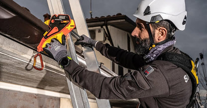 Lock Jaw Ladder Grip Leitersicherungsclip für Dachrinnen, sichere Leiterbefestigung in 5 Sekunden, BG Bau gelistet für Handwerker und Dachdecker