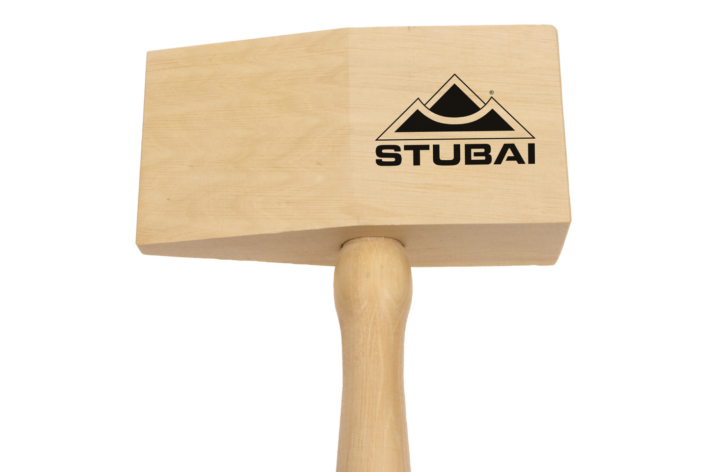 STUBAI Holzhammer Keilform 170 × 90 × 55 mm | Holz-Deckhammer rechteckig | Kopf aus Weißbuche | Eschenstiel ergonomisch | Profi-Blechbearbeitung | Made in Austria | 278530