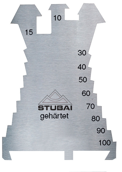 STUBAI Anreißschablone Fiechtl 1,3 mm, geh. 140x100 mm