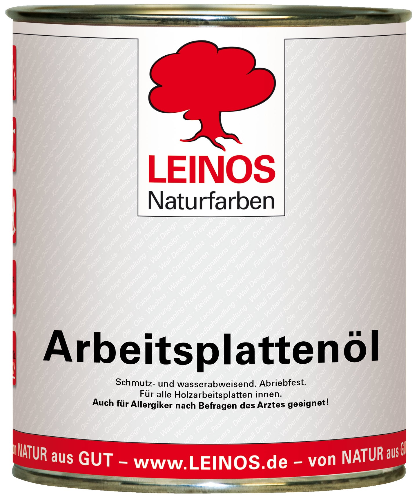 LEINOS 280 Arbeitsplattenöl für Innen 0,75 l |  Imprägnierung von Küchenarbeitsplatten, Möbeloberflächen und Kinderspielzeug aus Holz. | speziell Küchenbereich