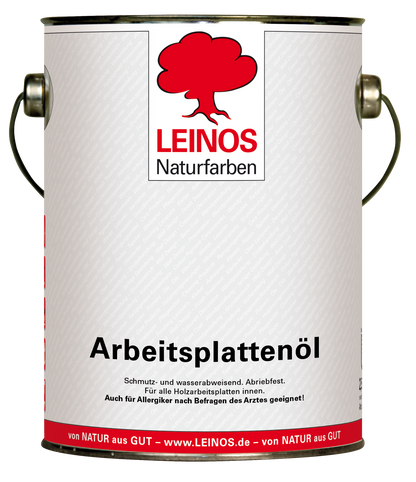 LEINOS 280 Arbeitsplattenöl für Innen 2,5l | Imprägnierung von Küchenarbeitsplatten, Möbeloberflächen und Kinderspielzeug aus Holz | speziell Küchenbereich