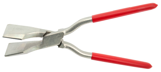 STUBAI Eck-Falzzange Nirolook 60/280 mm 282451NR – geschmiedet aus C45 Kohlenstoffstahl, eingelegtes Gewerbe mit Führungslagerring für optimale Gängigkeit, vergütete Backen & Maul, made in Österreich