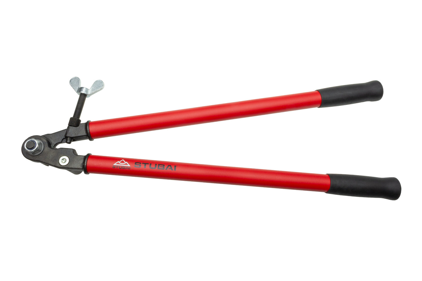 STUBAI Rinnenträger-Abbiegezange 800 mm | Biegewinkel schnell verstellbar | Abgleitrolle aus vergütetem Stahl | Aluminiumrohrhebel mit Grip | Dachdecker- & Spenglerwerkzeug 282410