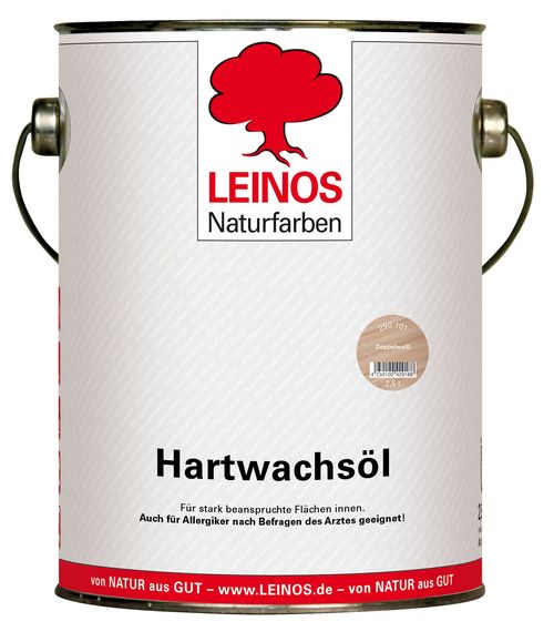 LEINOS 290 Hartwachsöl, 2,5 l, Doppelweiß