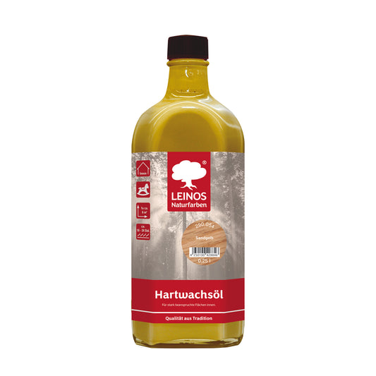 LEINOS 290 Hartwachsöl, 0,25 l, Sandgelb