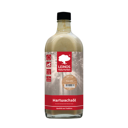 LEINOS Hartwachsöl 290, Eiche natur 0,25 l für Holz innen