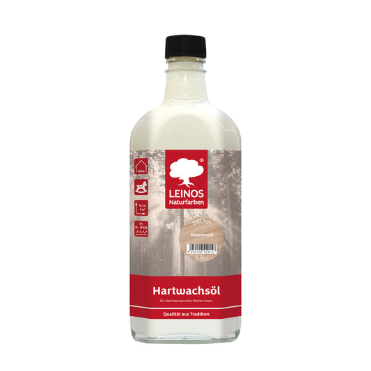 LEINOS 290 Hartwachsöl, 0,25 l, Doppelweiß