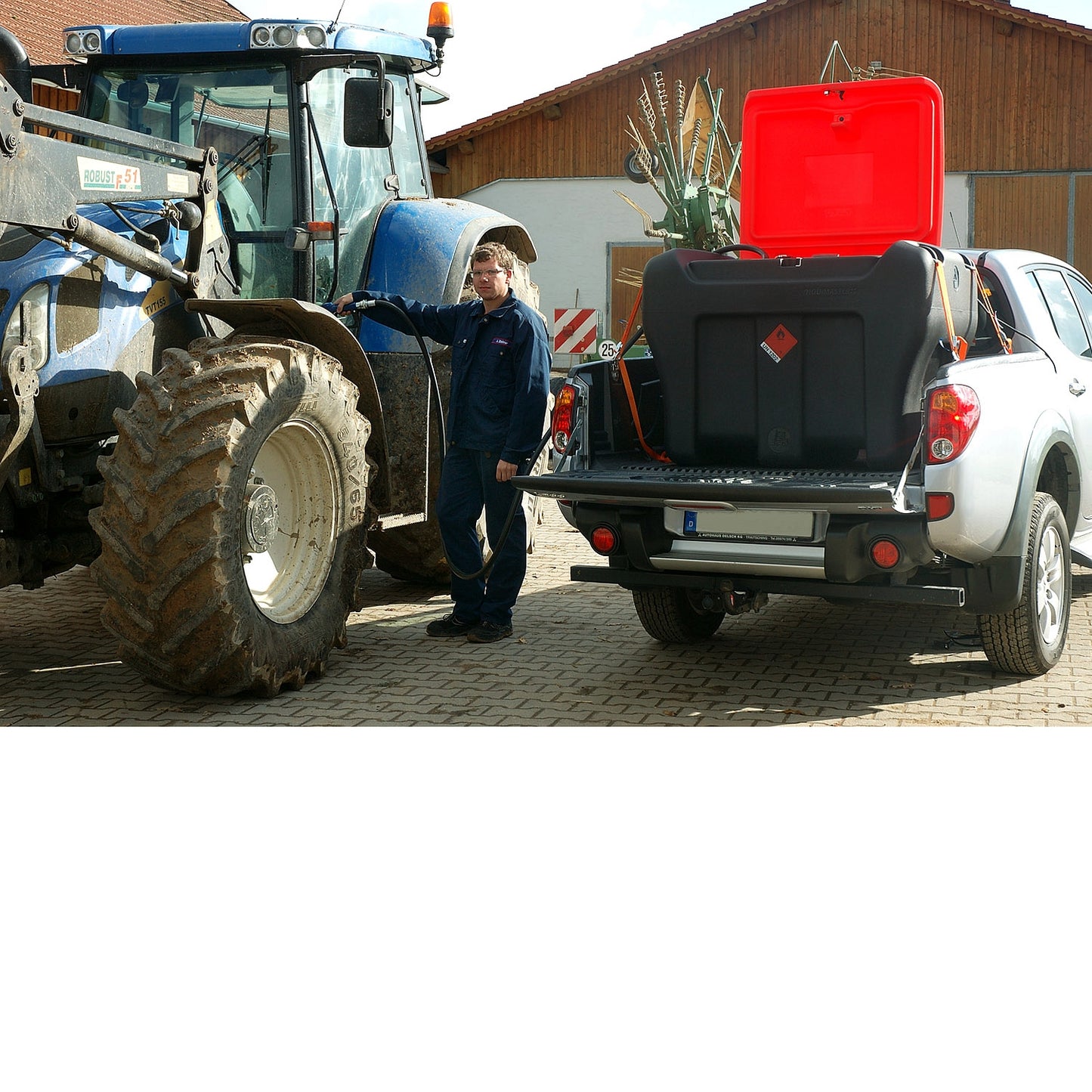 Pressol Mobile Dieseltankstation für unterwegs Fassung 450 Liter ,Anschluss 12 V DC Abmessung 1200x800x912 mm  Gewicht 90 kg