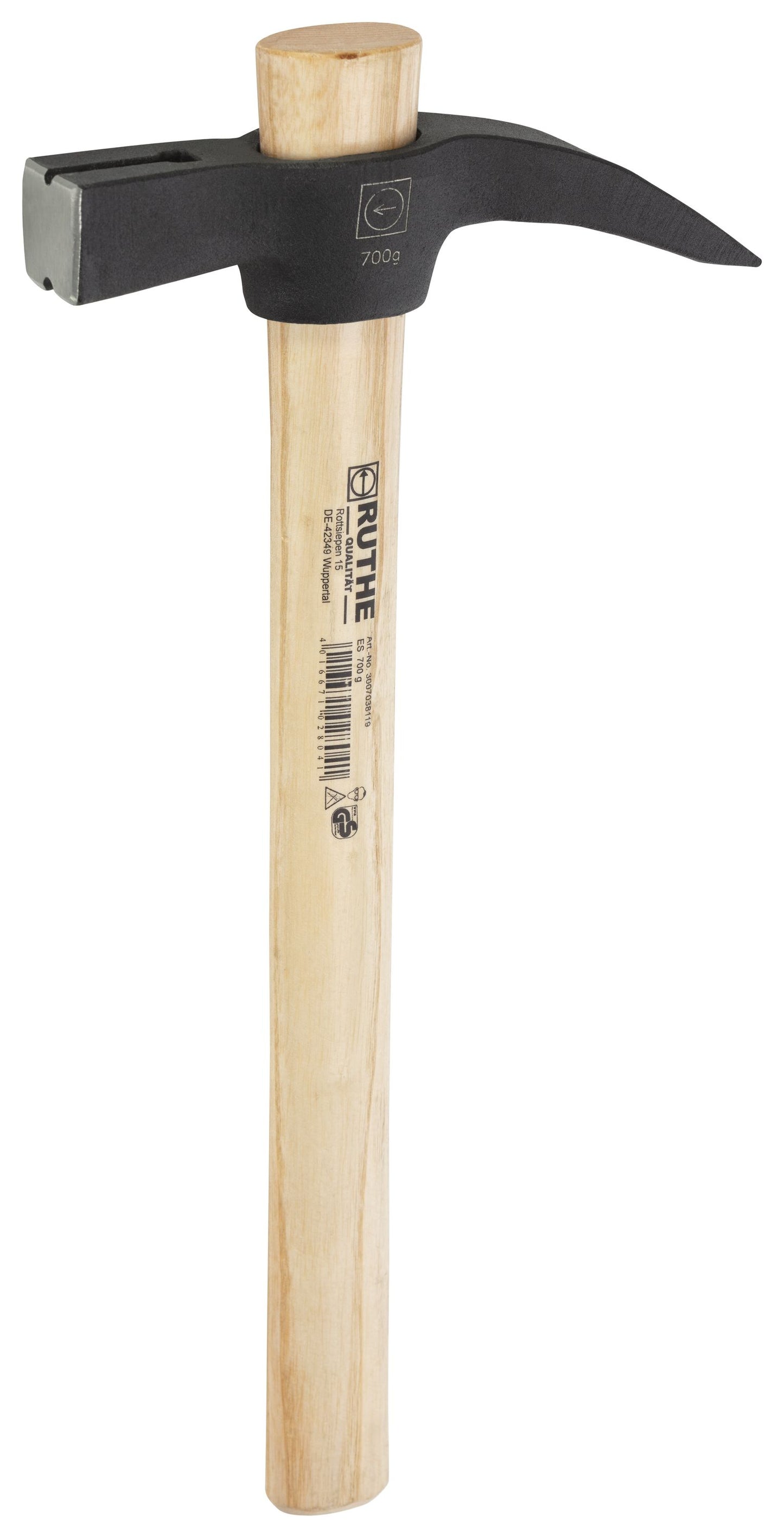 Ruthe Klauenhammer 700 g französische Form mit Eschenstiel