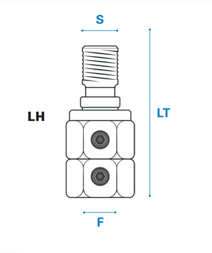 Bohrer kraftvolles Spannfutter Rechts oder Links