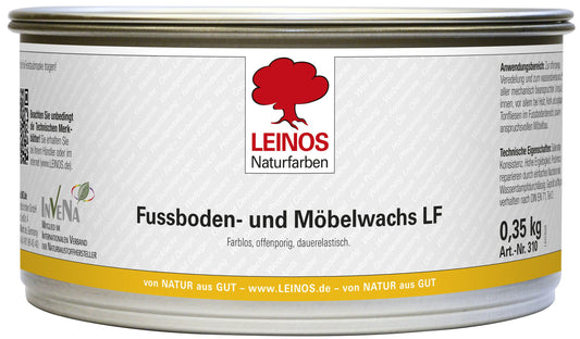 LEINOS 310 Fußboden- und Möbelwachs, lösemittelfrei 0,35 kg